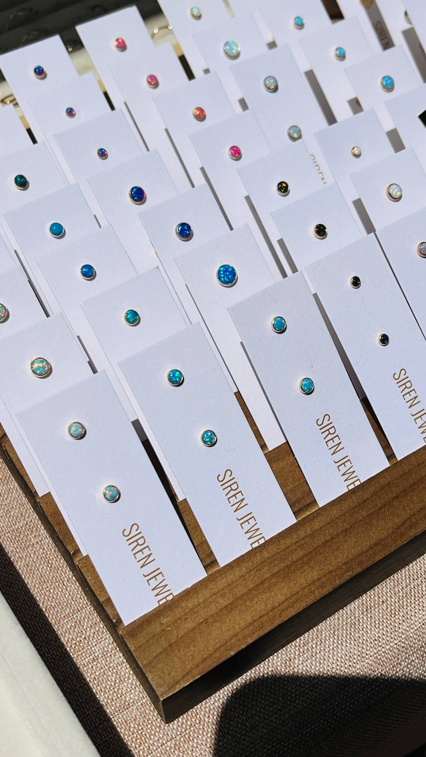Small Opal Studs