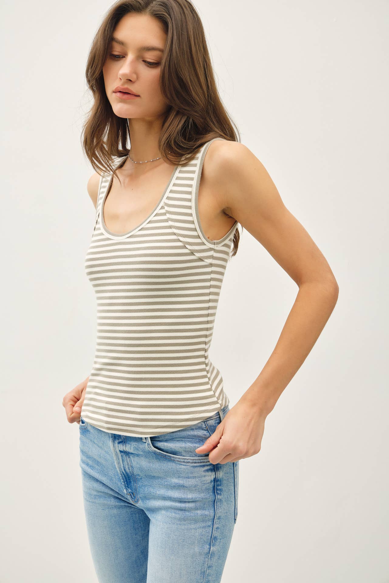 Ribbed Cotton Tank