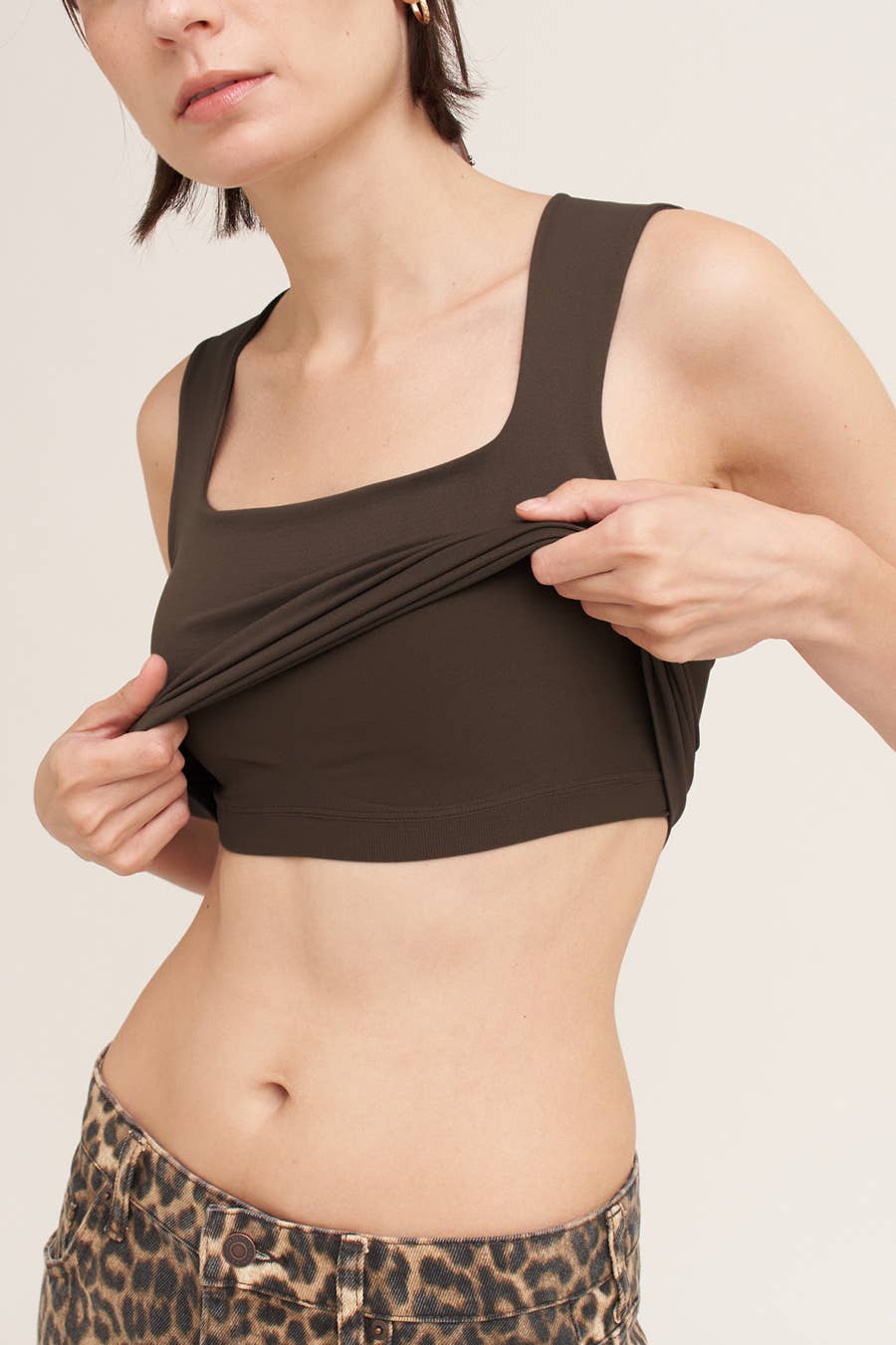 Square Neck Crop