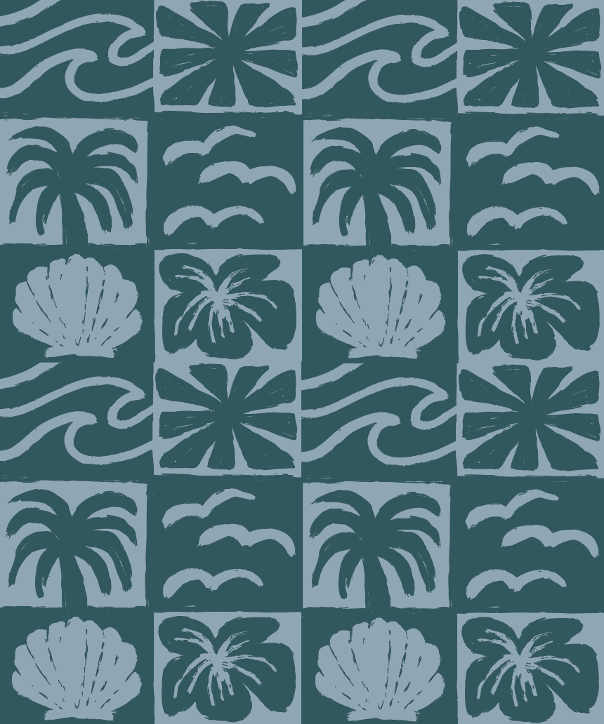 Laguna Plush Throw - Marine