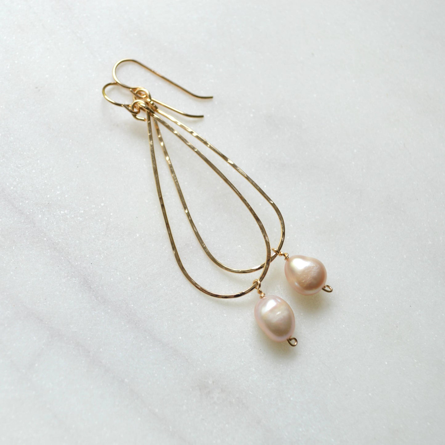 Peach Pearl Teardrop