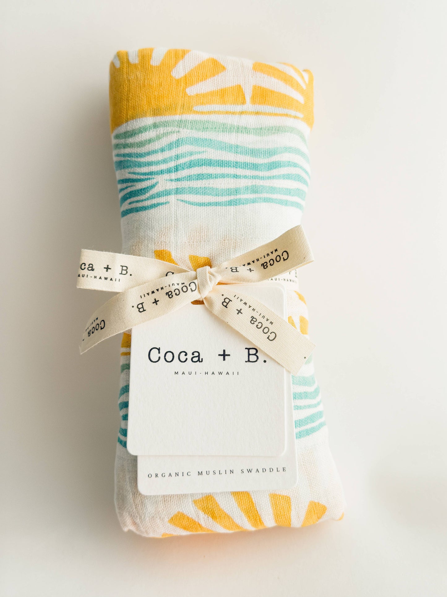 Sun + Wave Surfer Organic Bamboo Swaddle