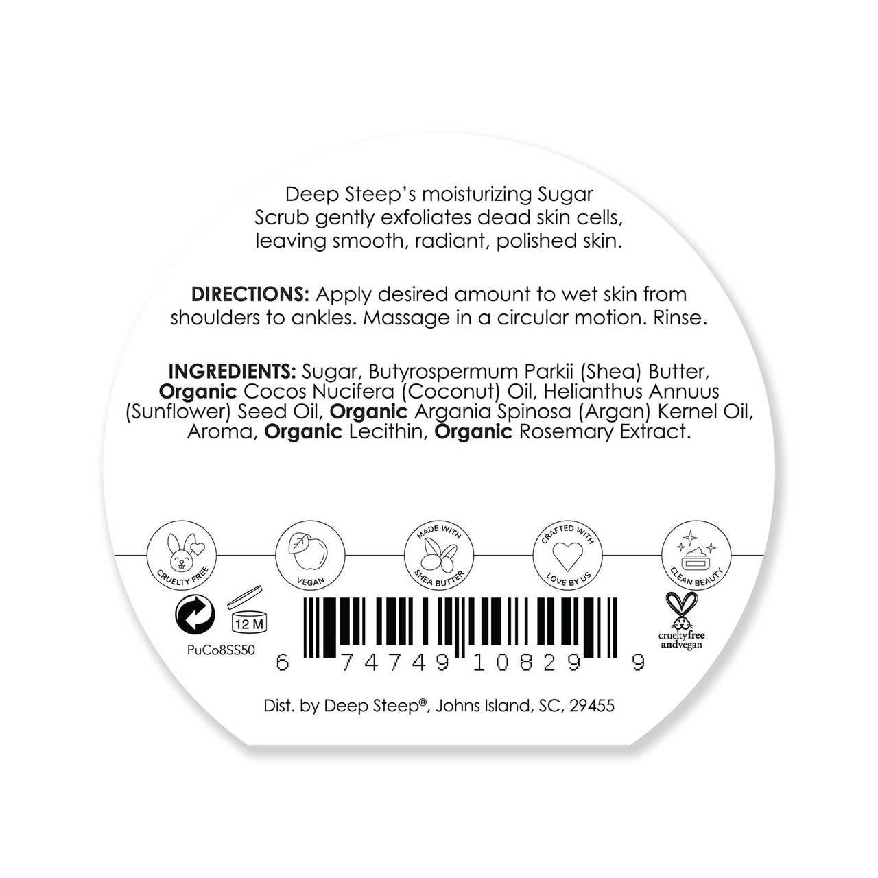 Sugar Scrub - Pure Coconut 8oz