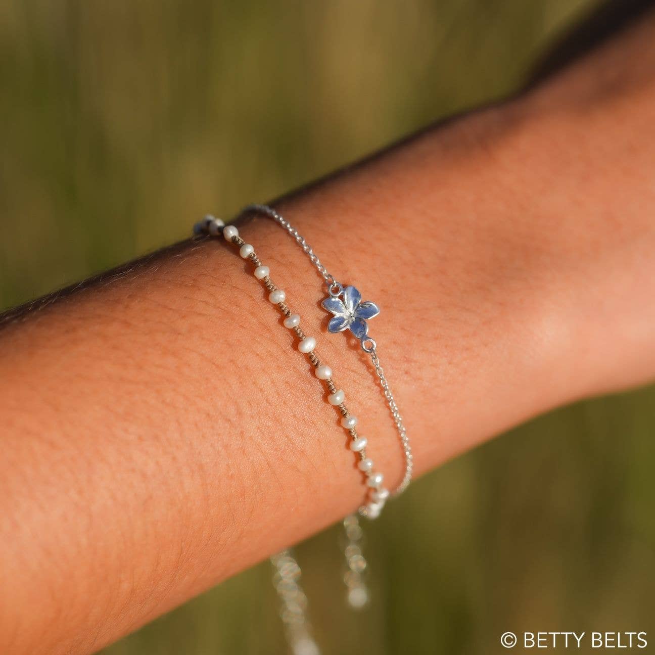 Plumeria Chain Bracelet