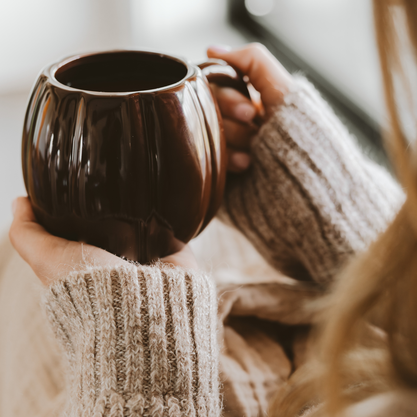 Brown Pumpkin Mug