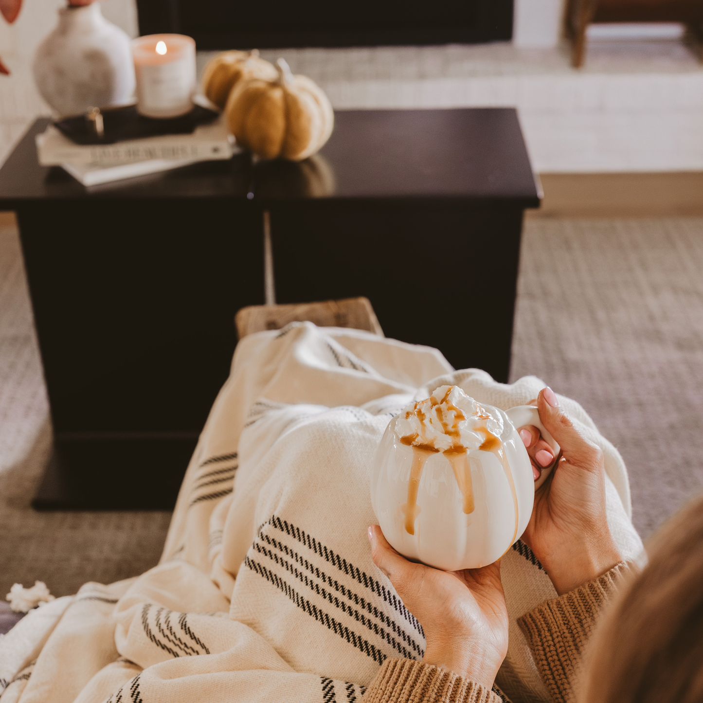 Cream Pumpkin Mug