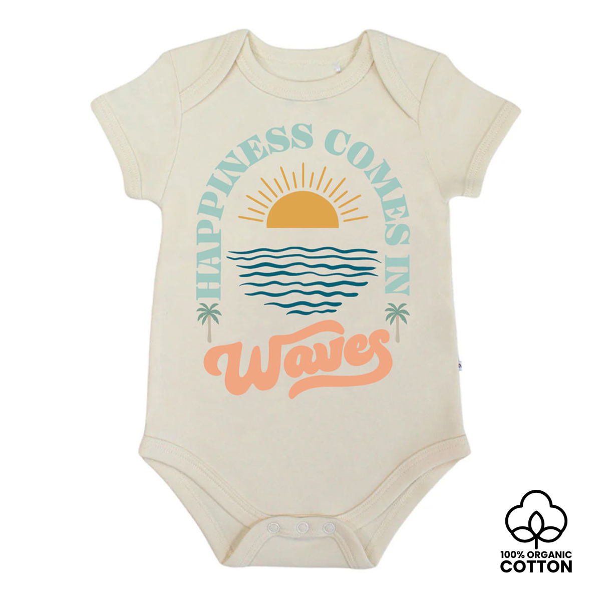 Happiness Comes In Waves Onesie