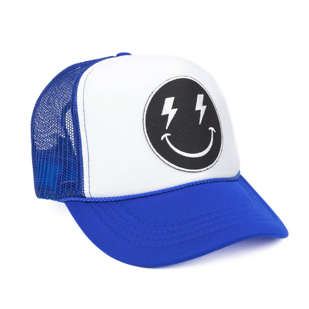 Kids Bolt Smiley Face Trucker Hat