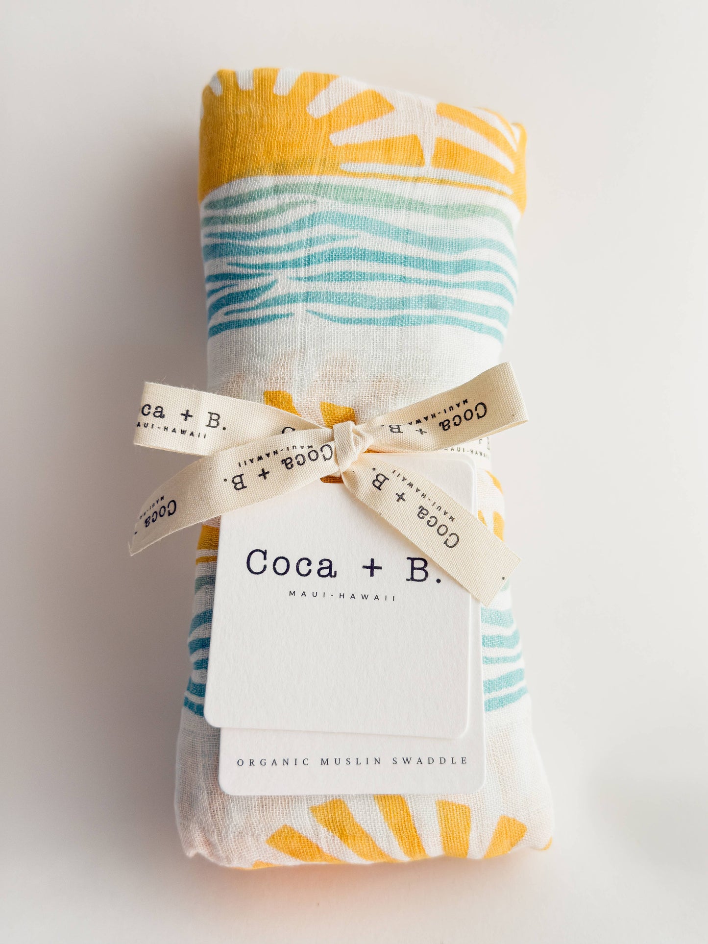 Sun + Wave Surfer Organic Bamboo Swaddle