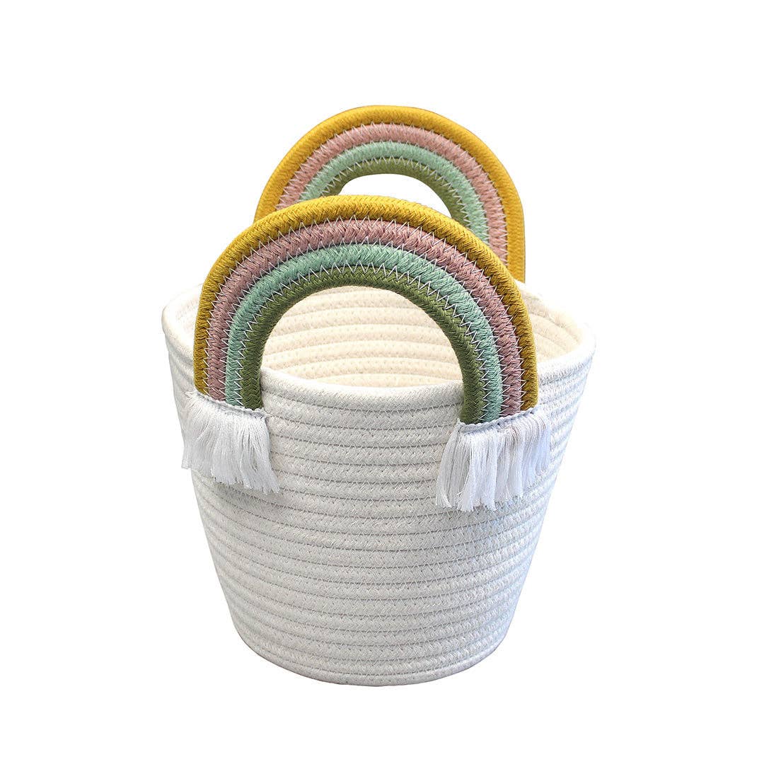Rainbow Rope Gift Basket Children's Basket