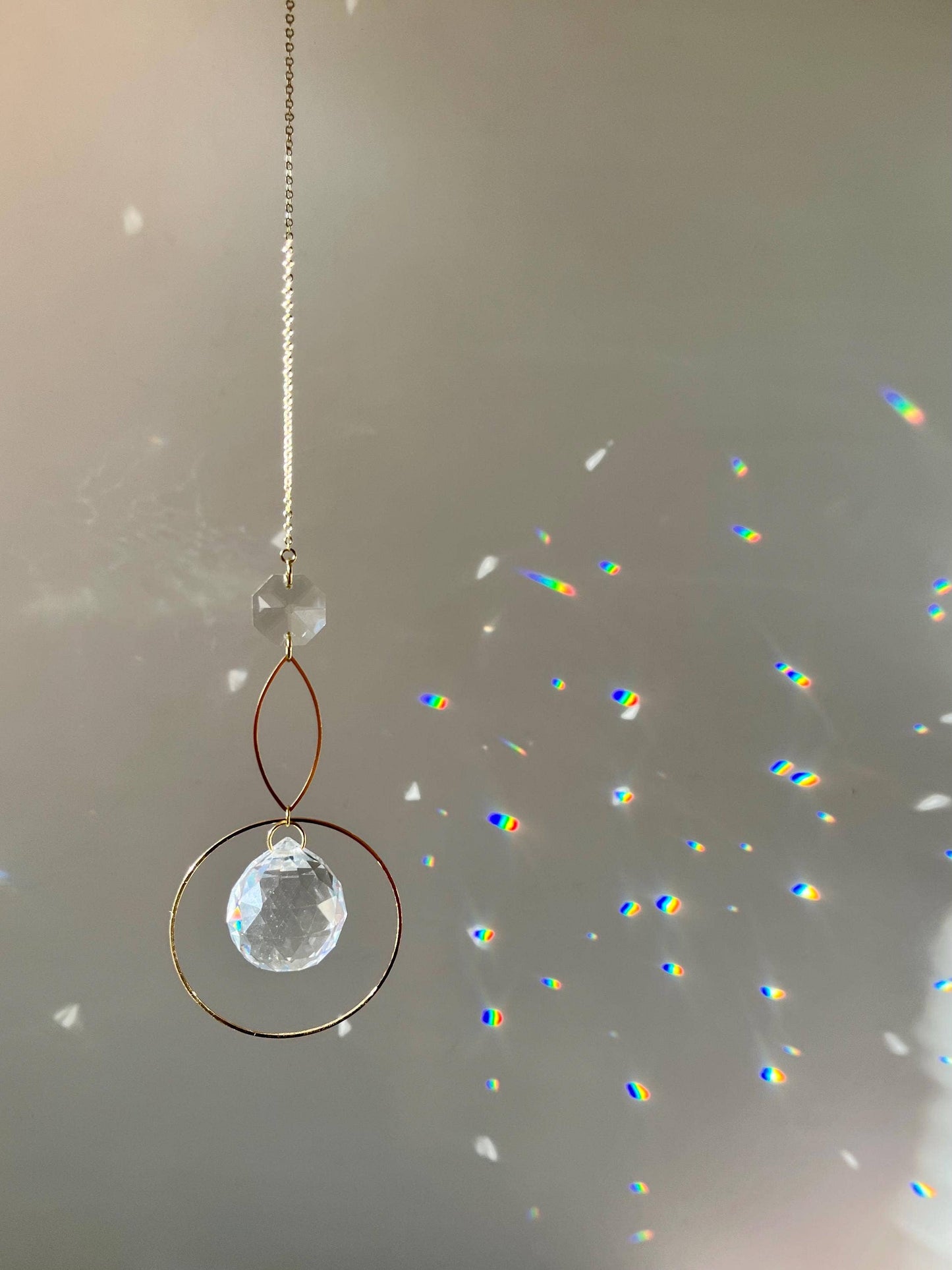 Elegant Crystal Prism Sun Catcher Rainbow Maker
