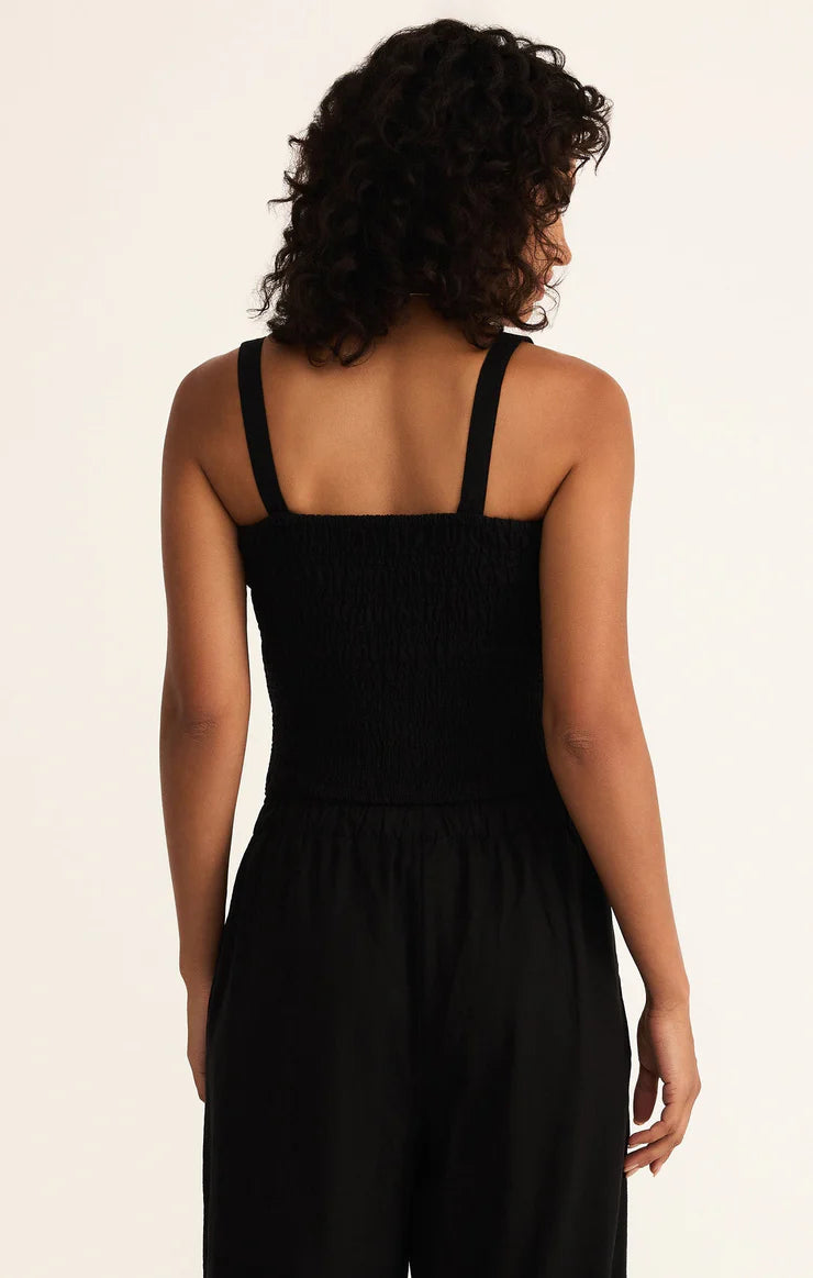 Amelie Smocked Crop Tank