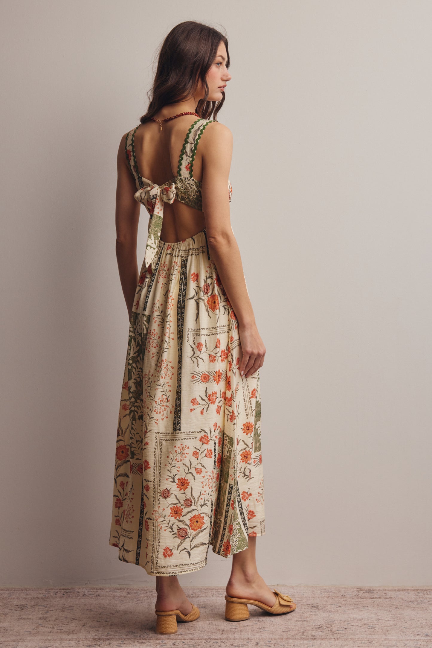 Patchwork Floral Dress