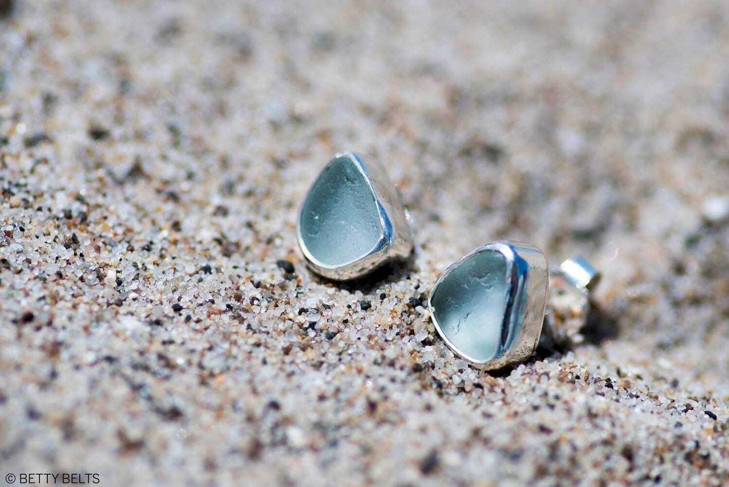 Genuine Sea Glass Earrings (Studs)