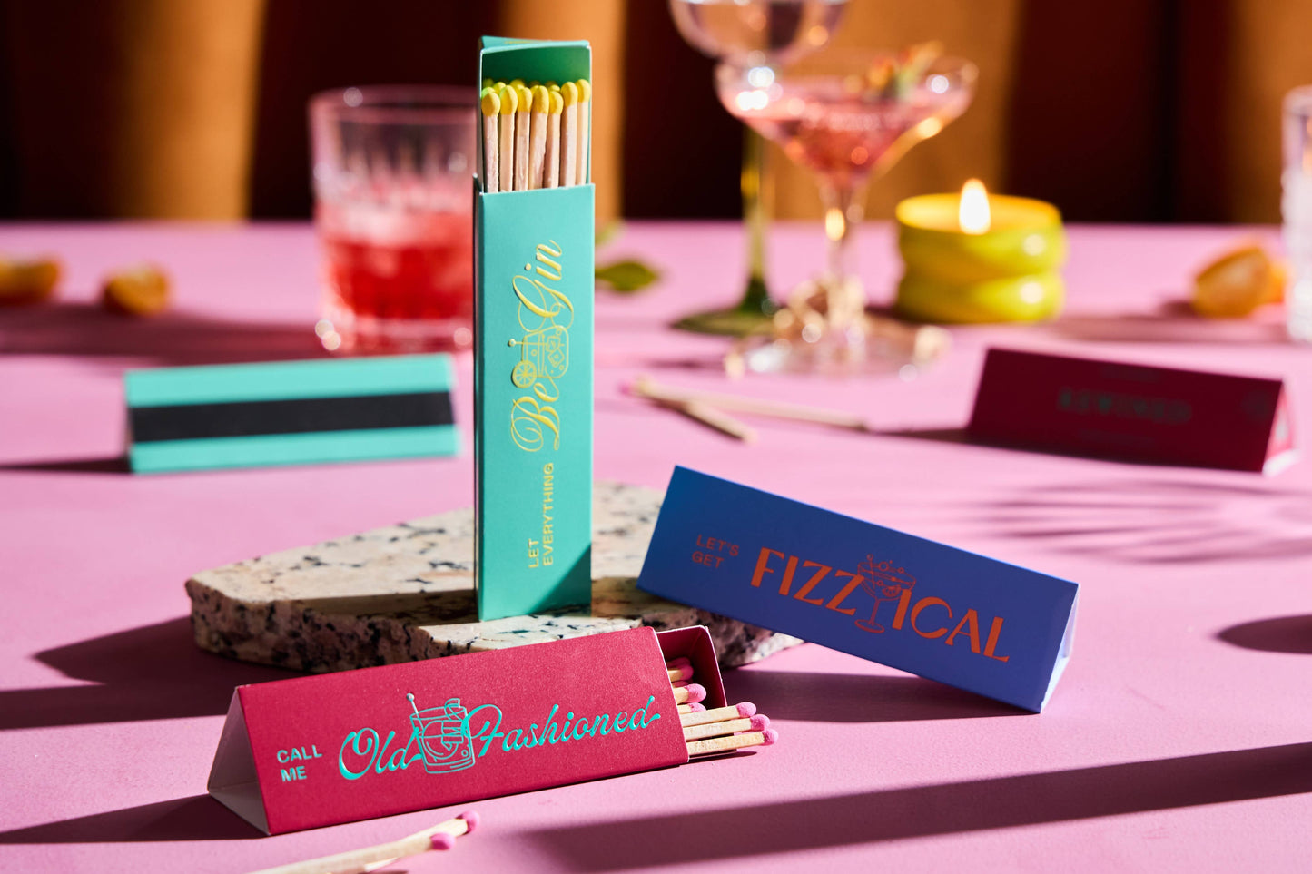 Cocktail Triangle Matchbox