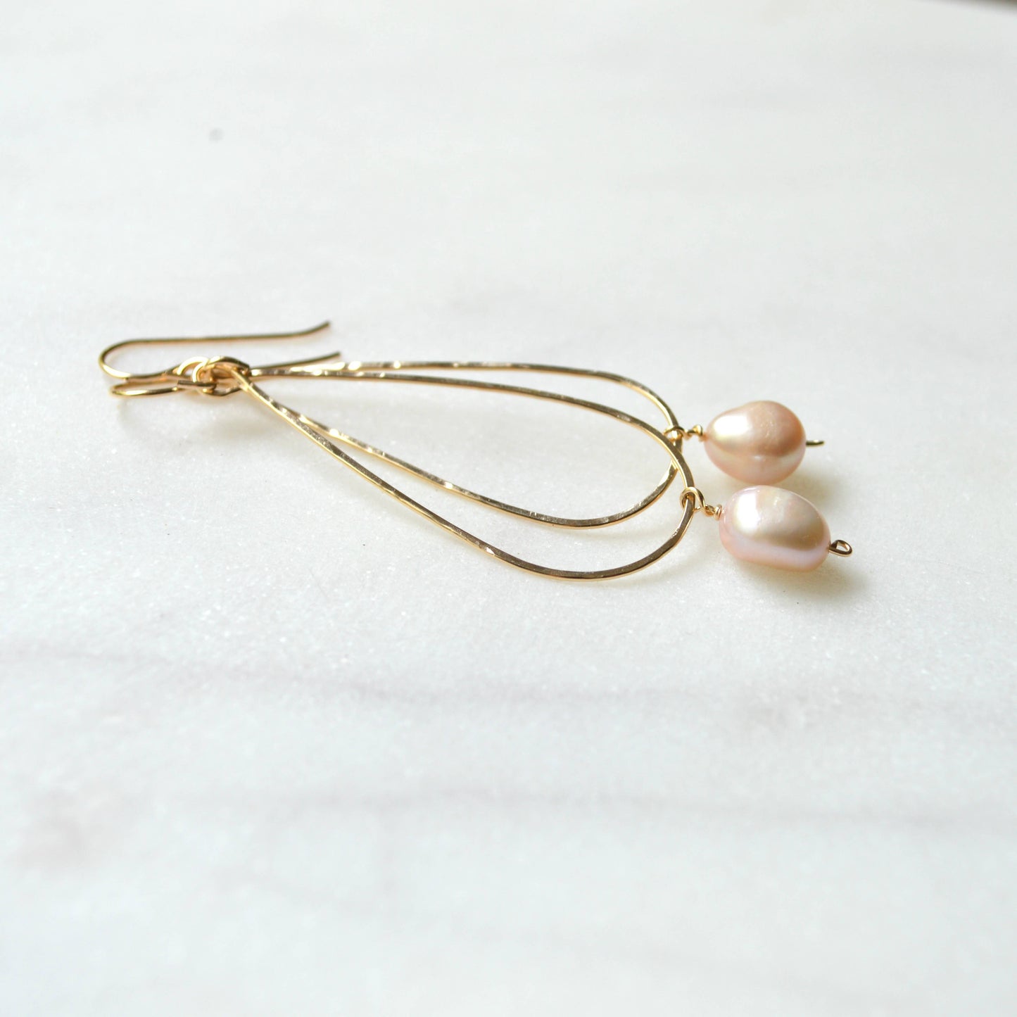 Peach Pearl Teardrop