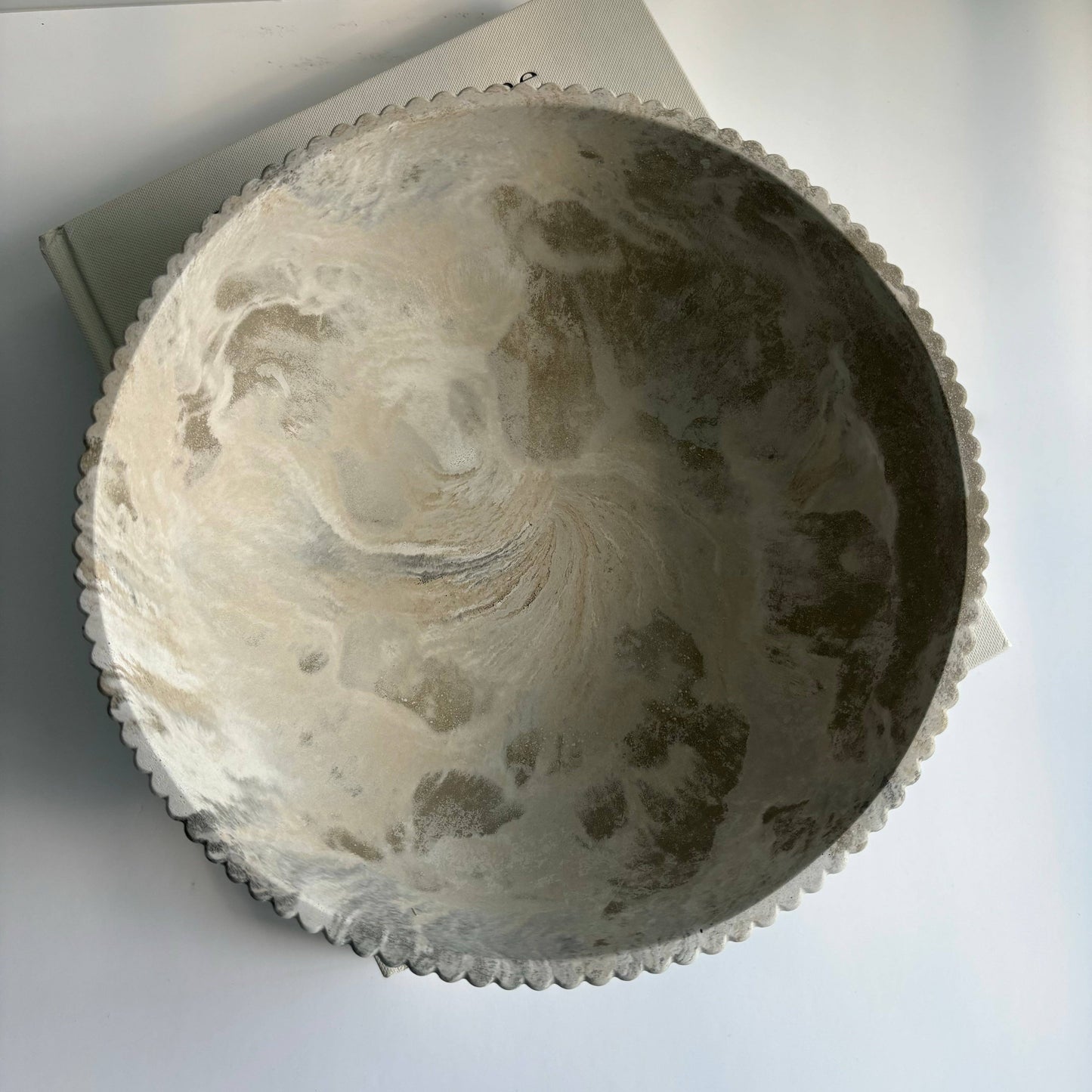 Temis Fluted Concrete Bowl