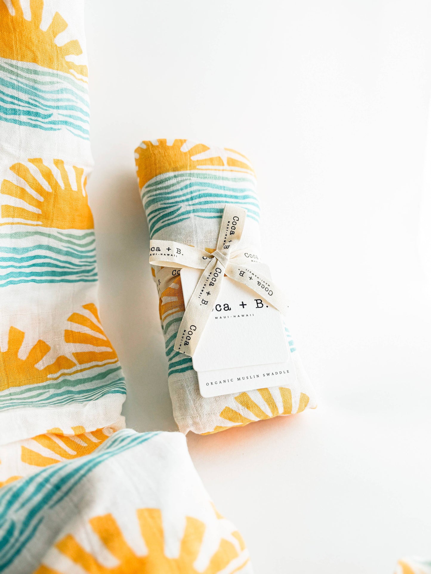 Sun + Wave Surfer Organic Bamboo Swaddle