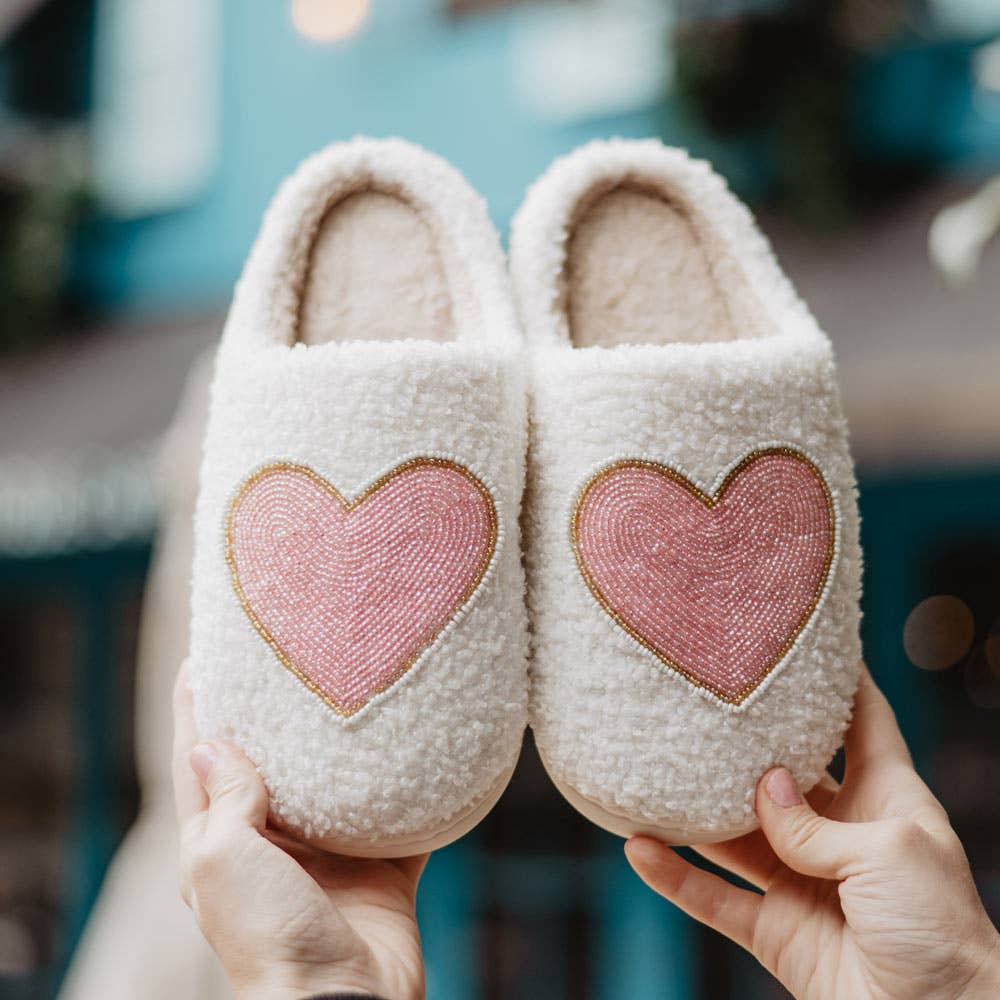 Heart Valentine's Day Slippers