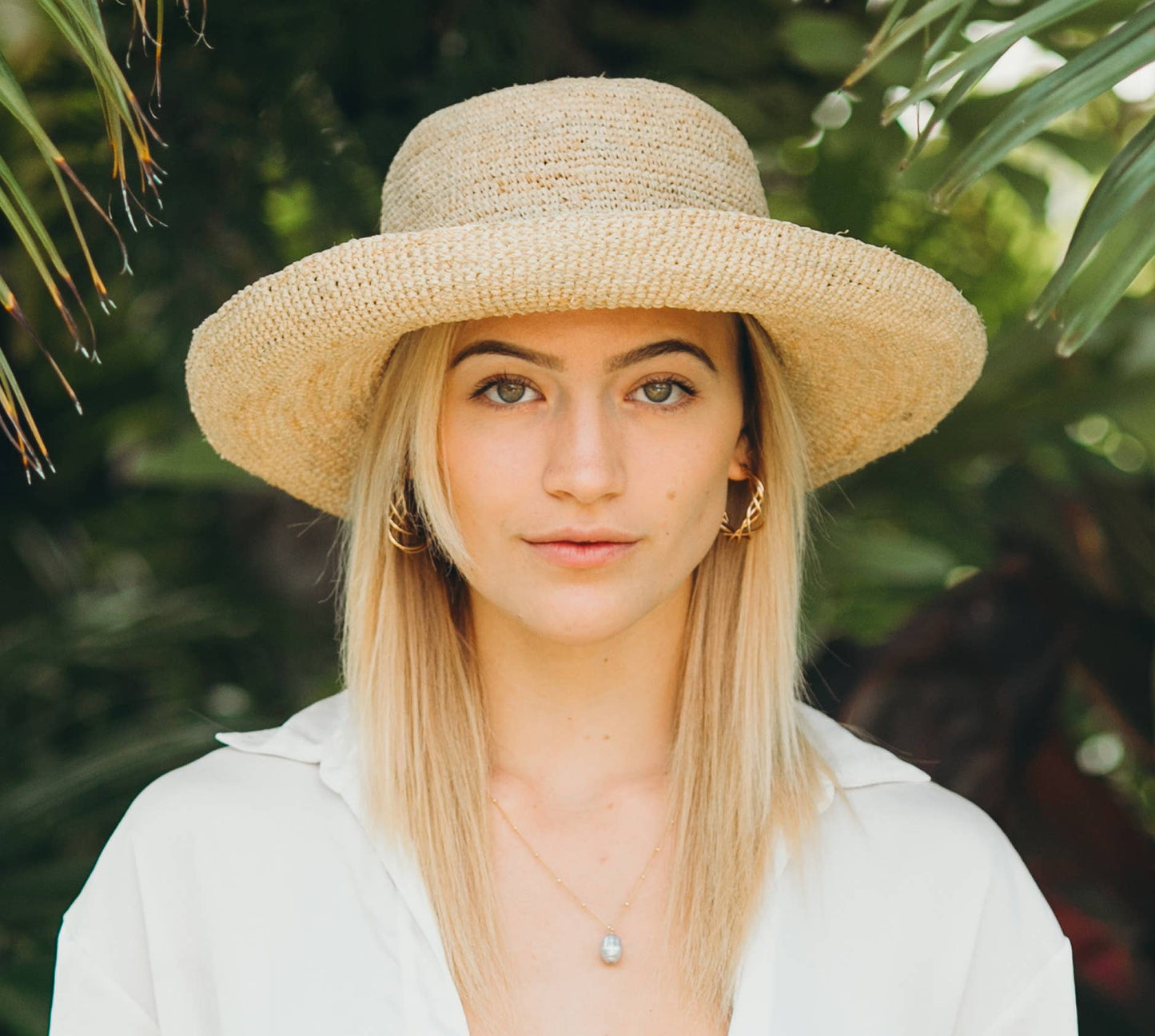 Leor Crochet Straw Sun Hat