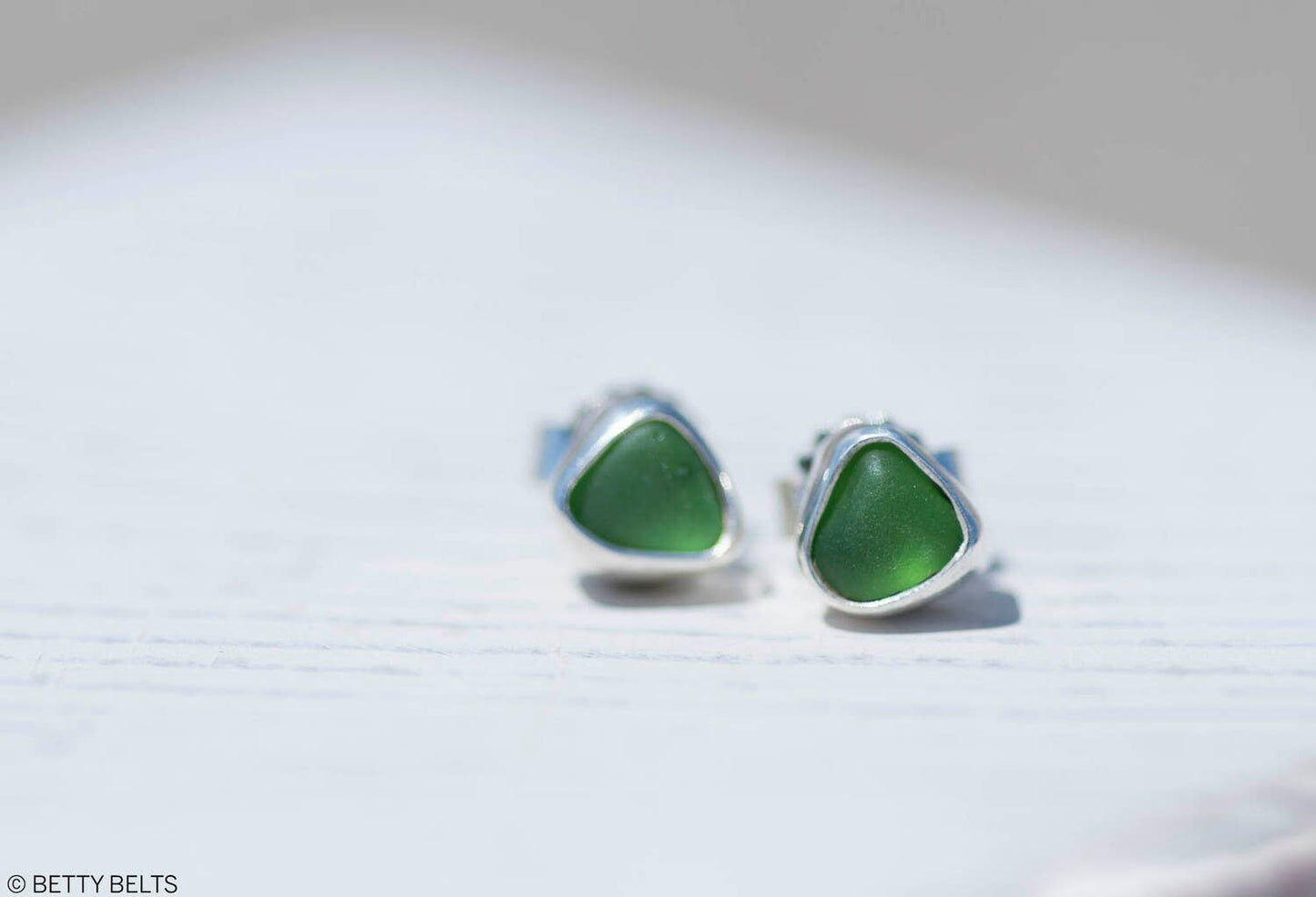 Genuine Sea Glass Earrings (Studs)