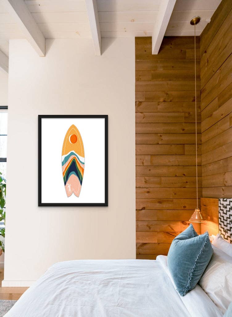 Moonrise Mountains Surfboard Puzzle