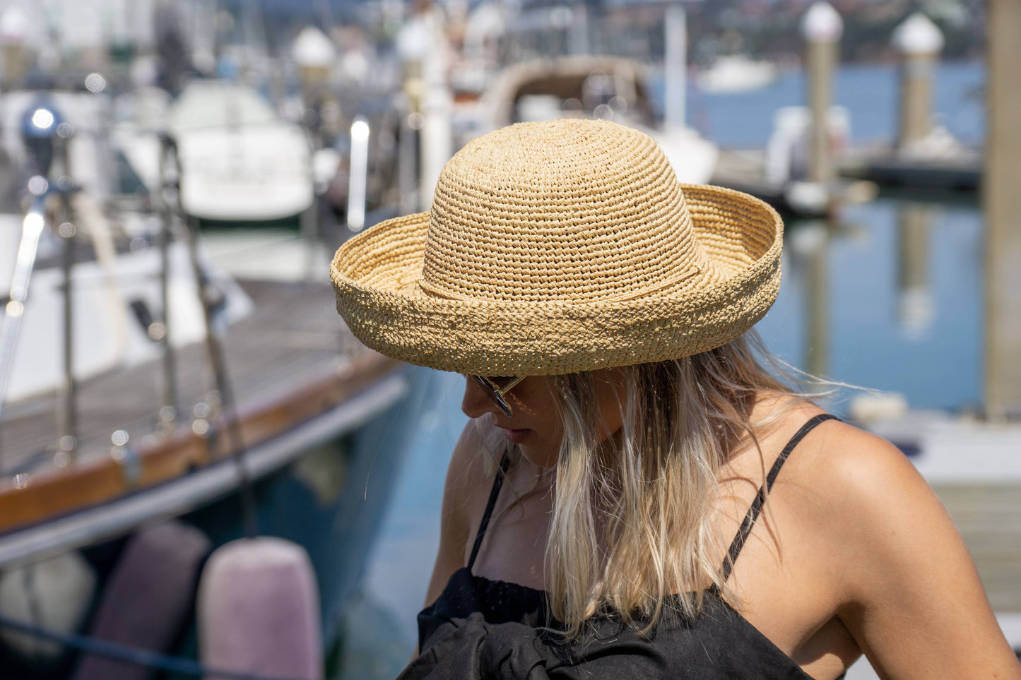 Leor Crochet Straw Sun Hat