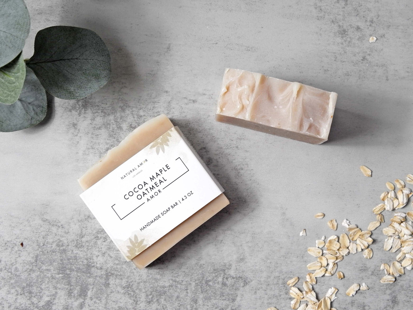 Cocoa Maple Oatmeal Soap Bar (Unscented)