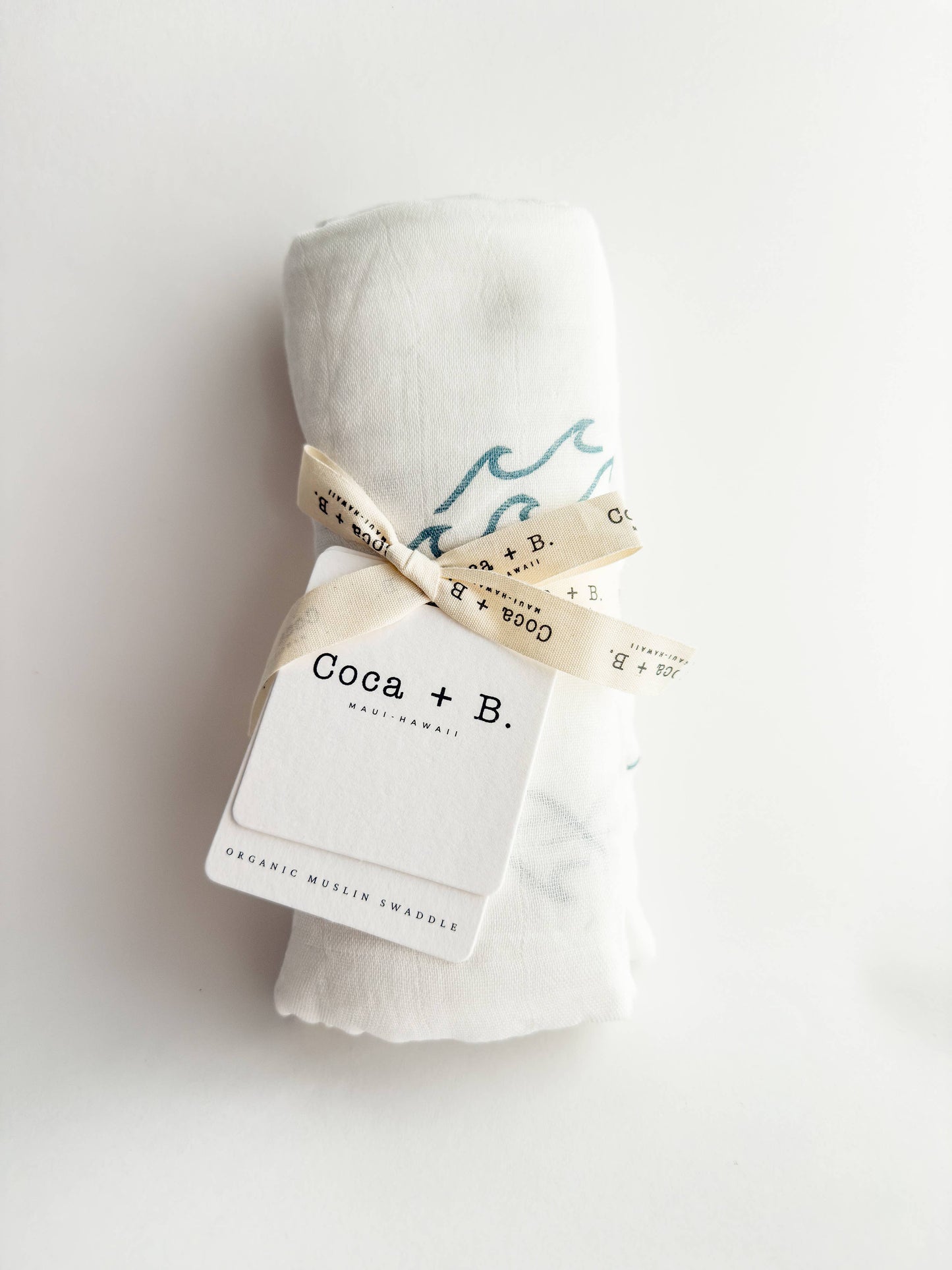 Surfer Wave Organic Bamboo Swaddle