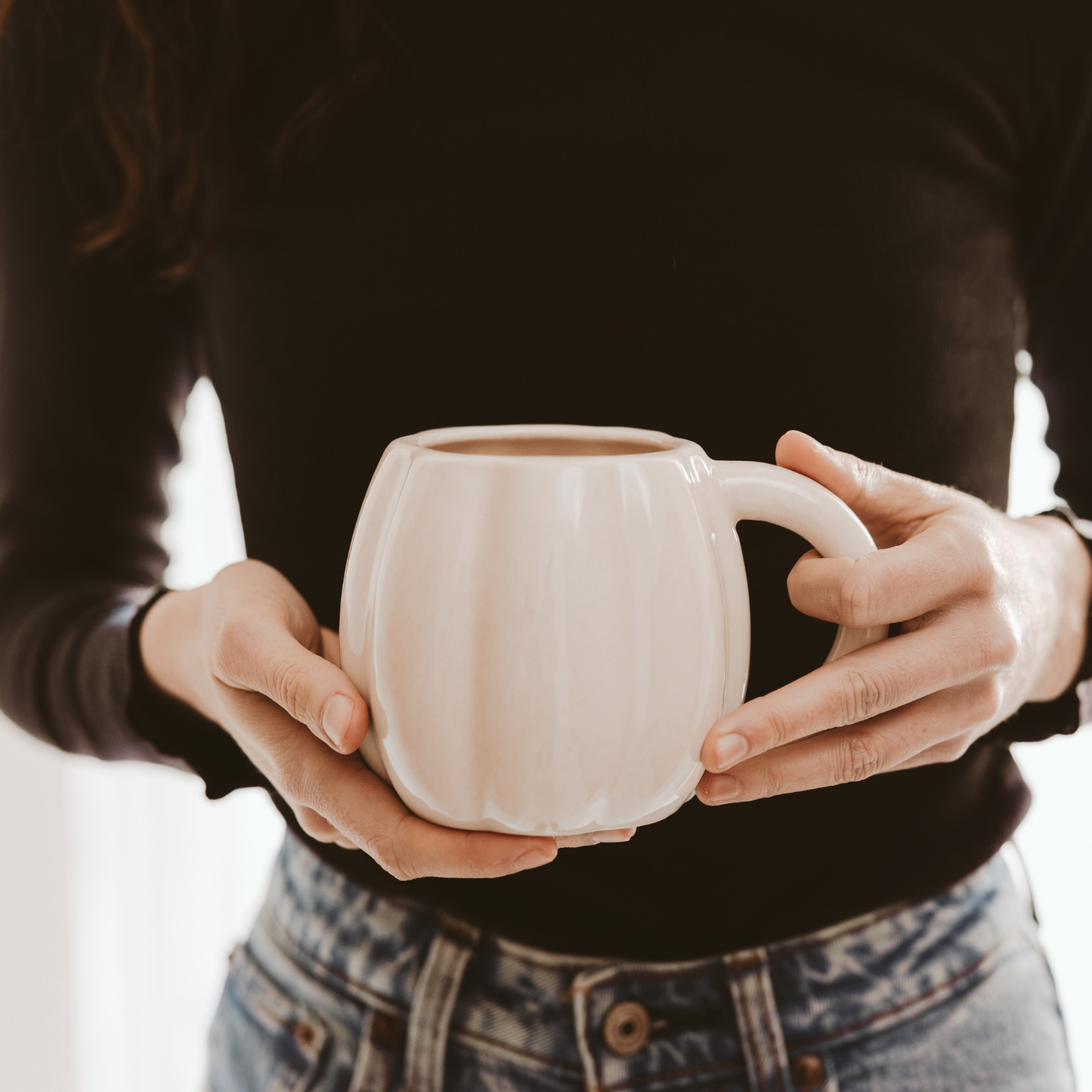 Cream Pumpkin Mug
