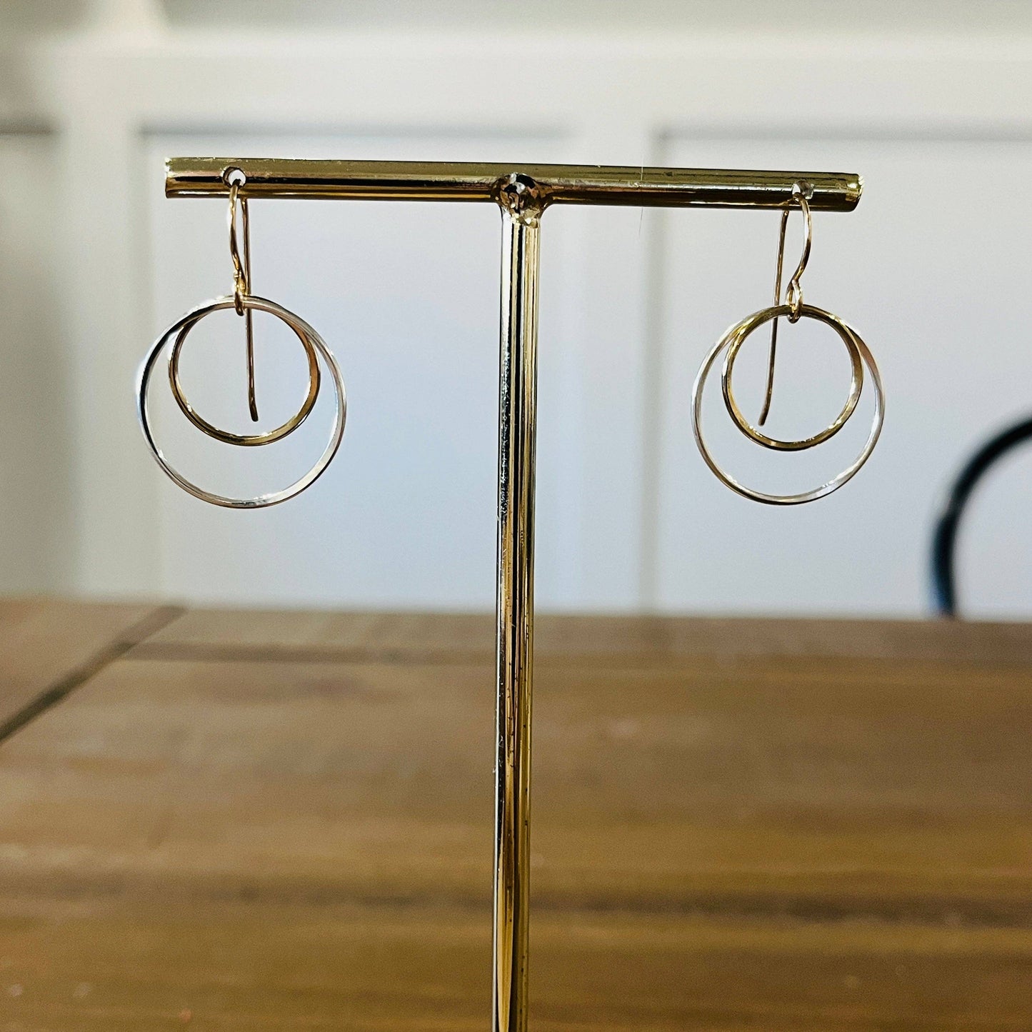 Mixed Metal Layer Earring