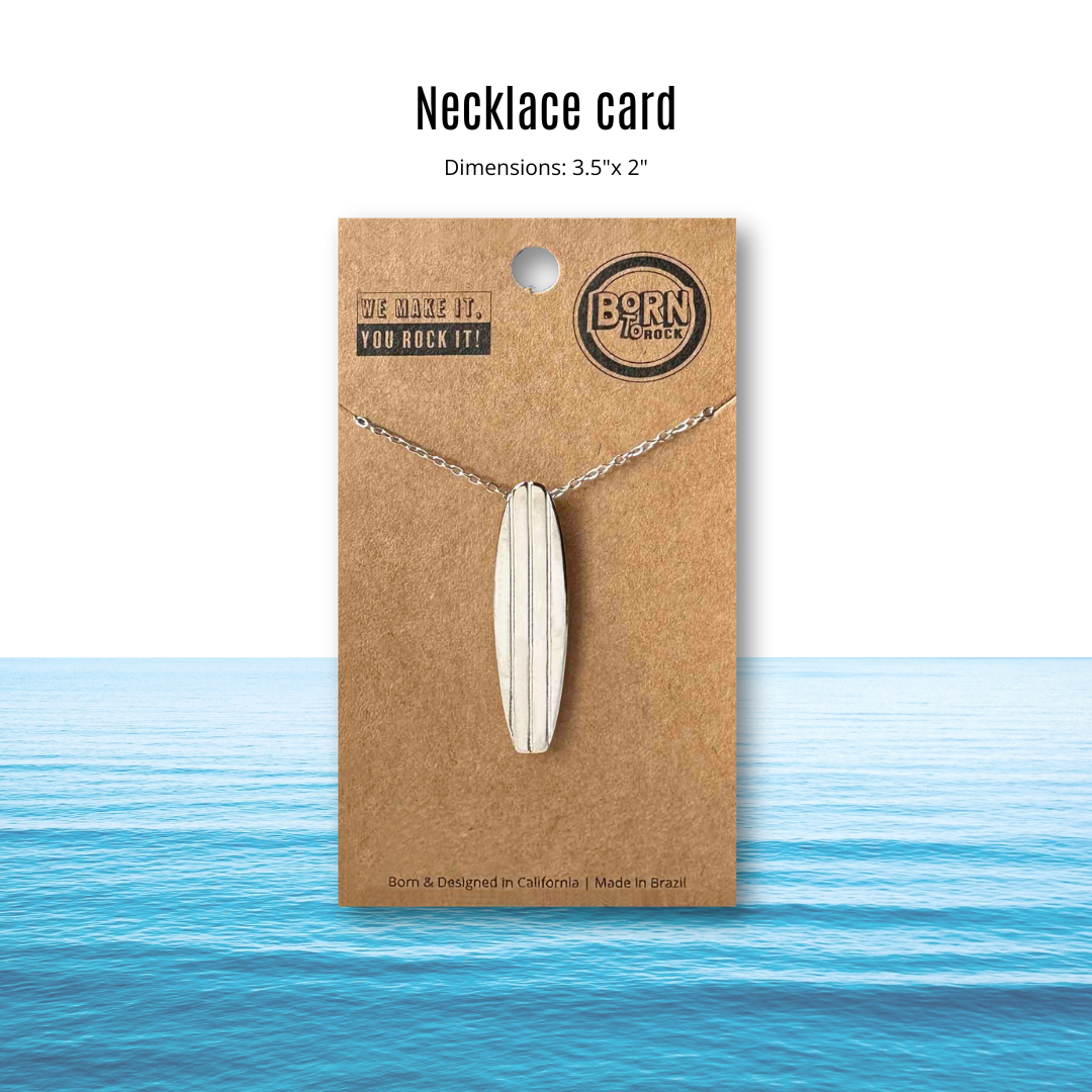 Longboard Surfboard Necklace