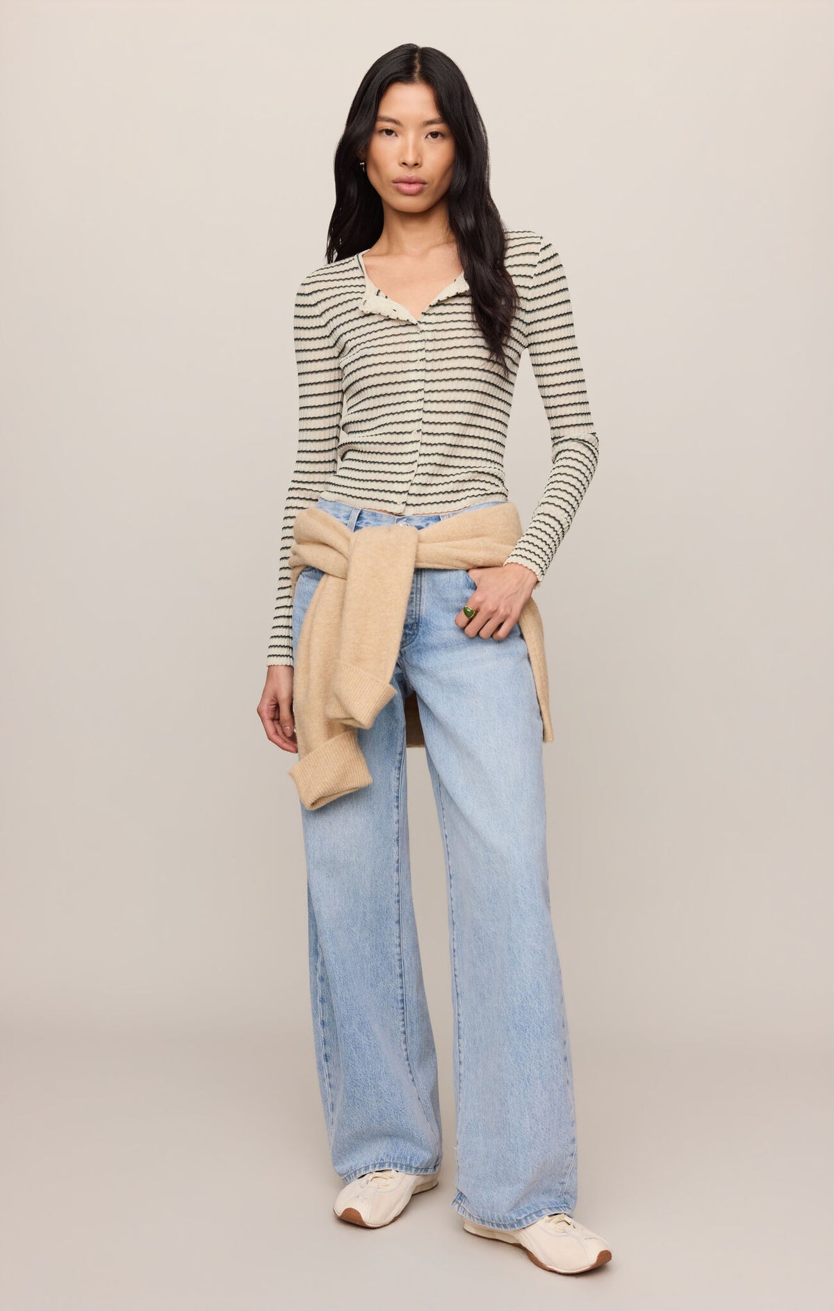 Rosanna Stripe Sweater Top