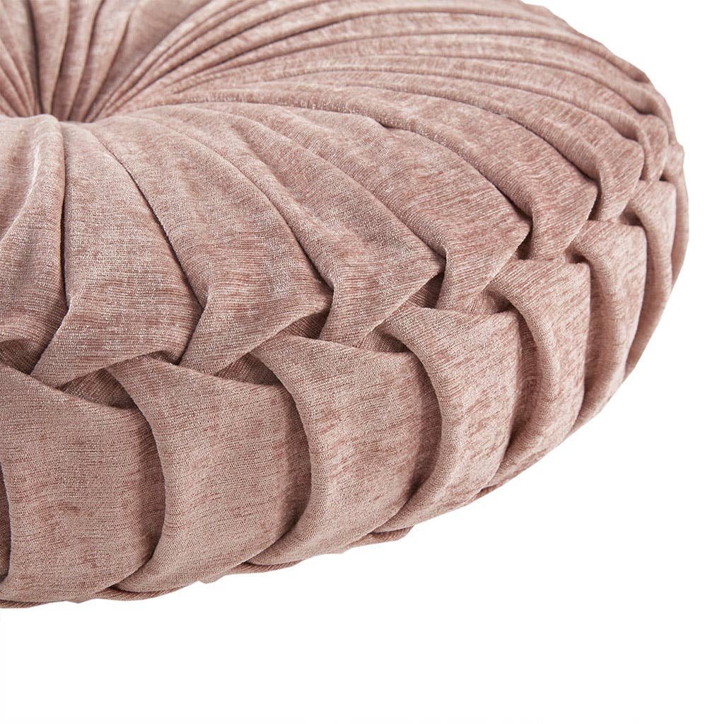 Pleated Round Floor Cushion