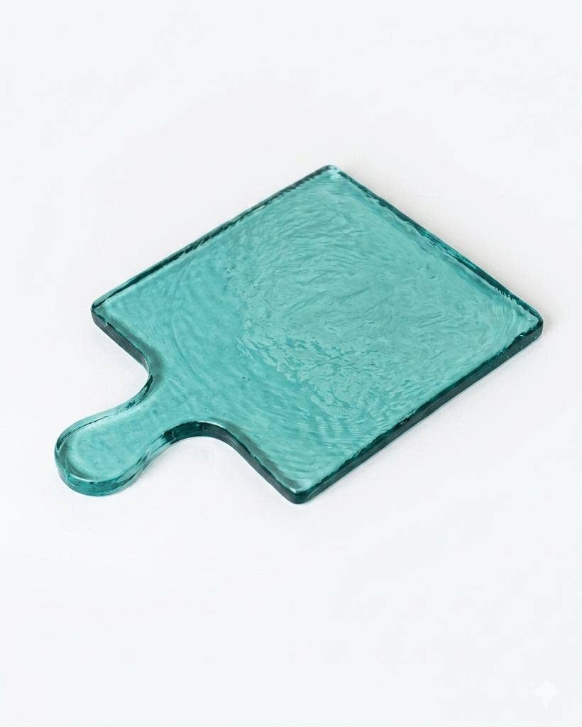 Handblown Hammered Glass Serving Board