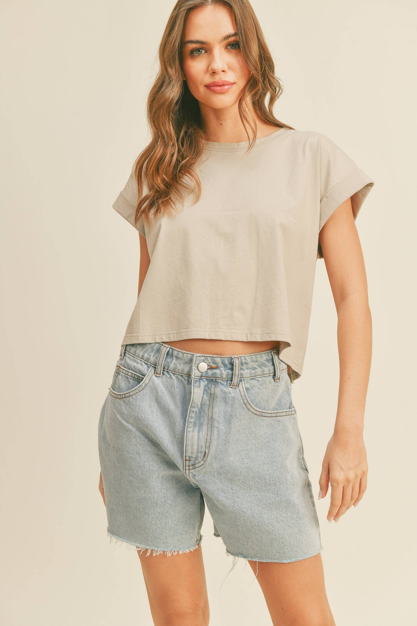 Randy Cuffed Sleeve Top