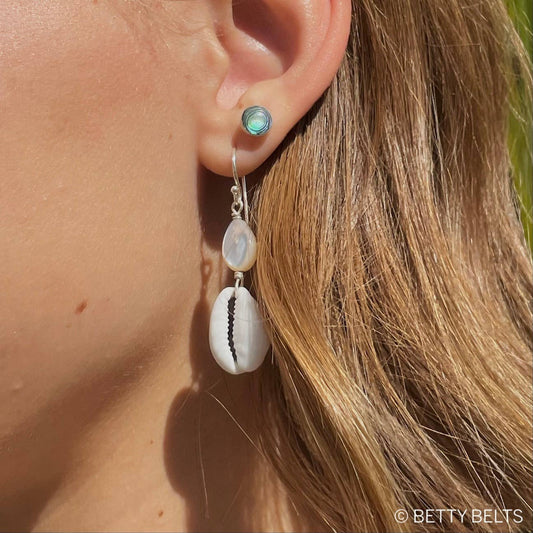 Morgan Cowrie Shell Drop Earrings
