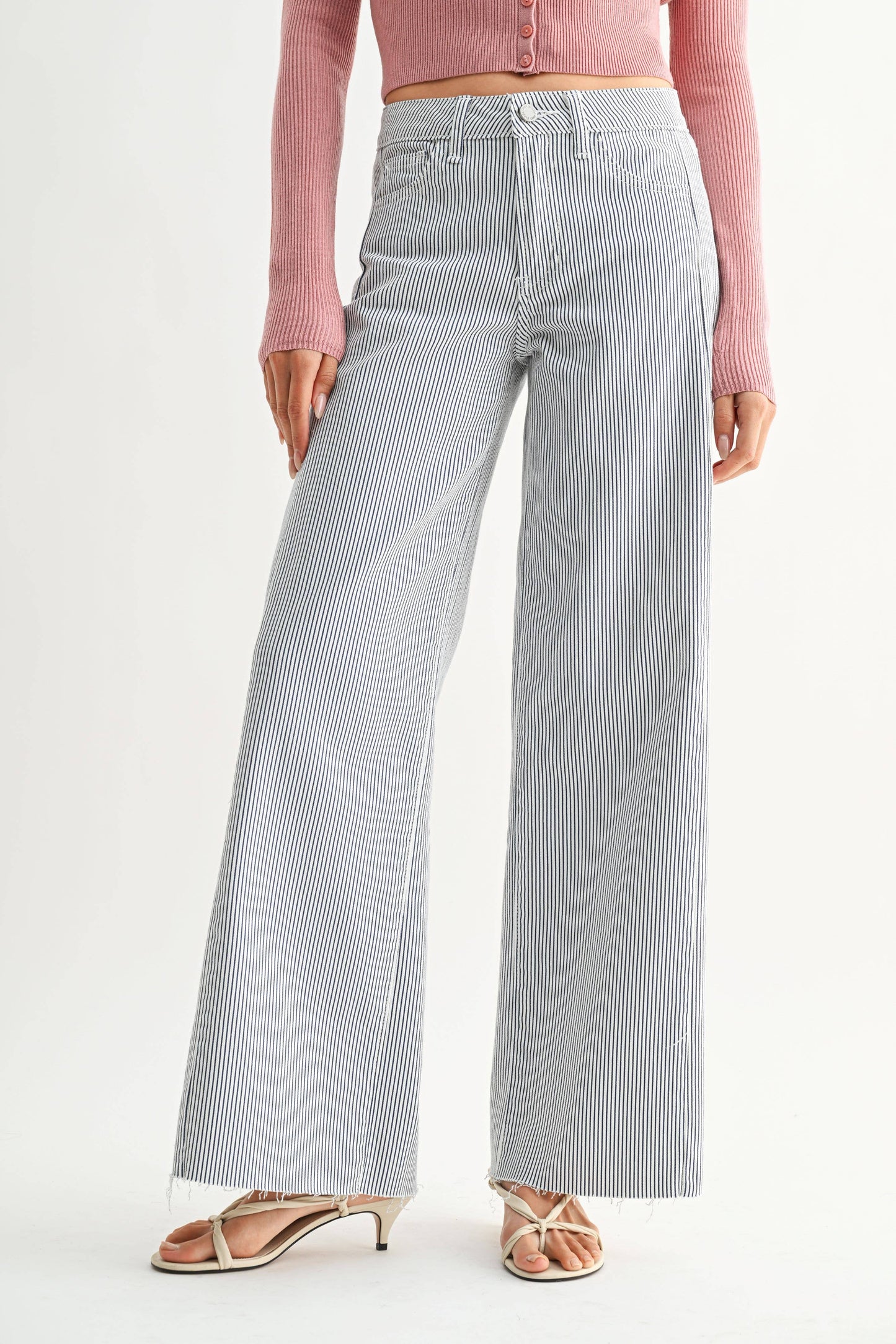 Blue + White Stripe Jean