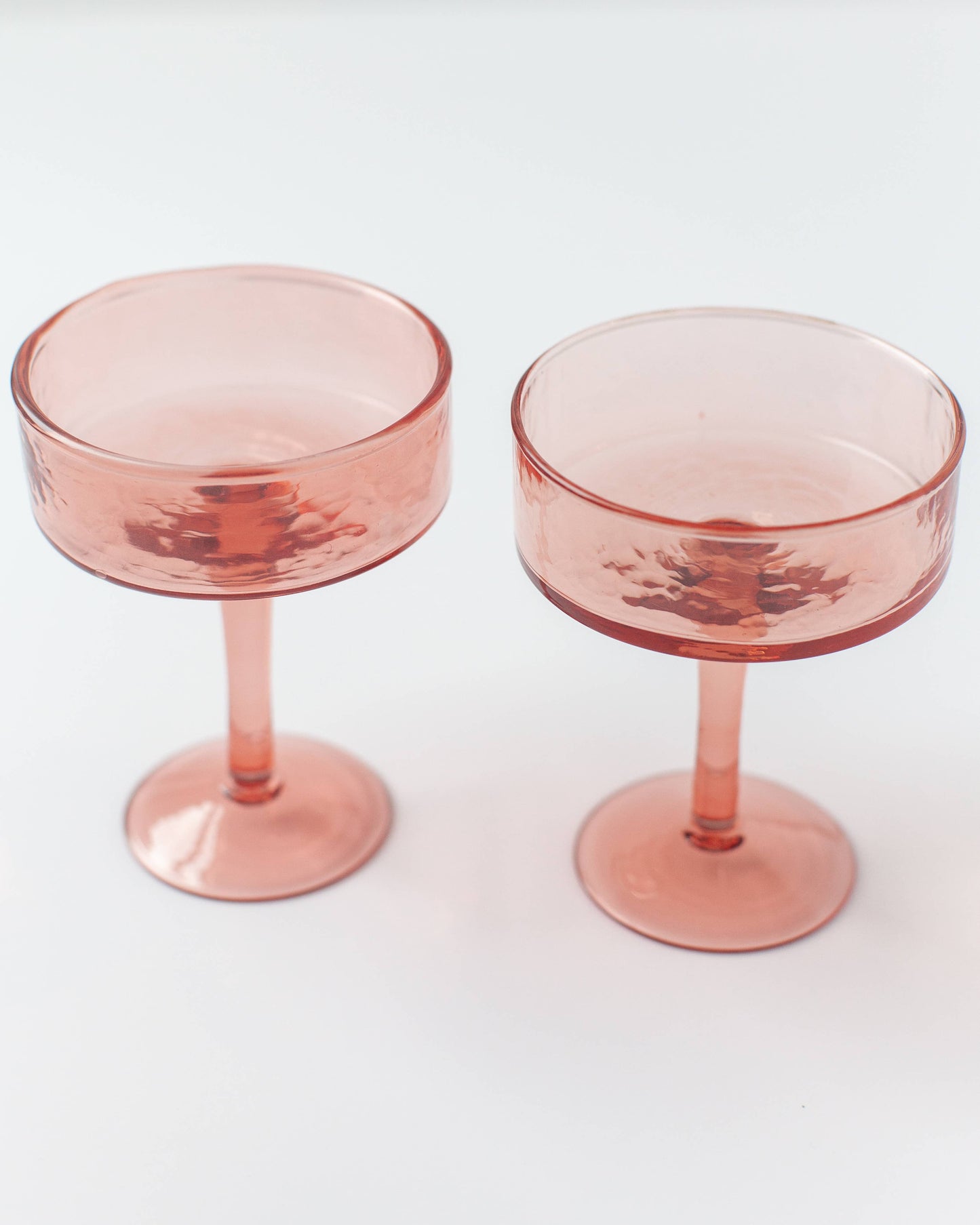 Handblown Cocktail Glass Pair