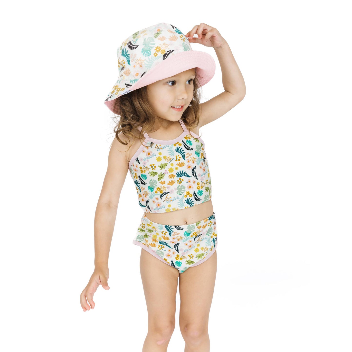 Tropical Blooms Reversible Bucket Hat