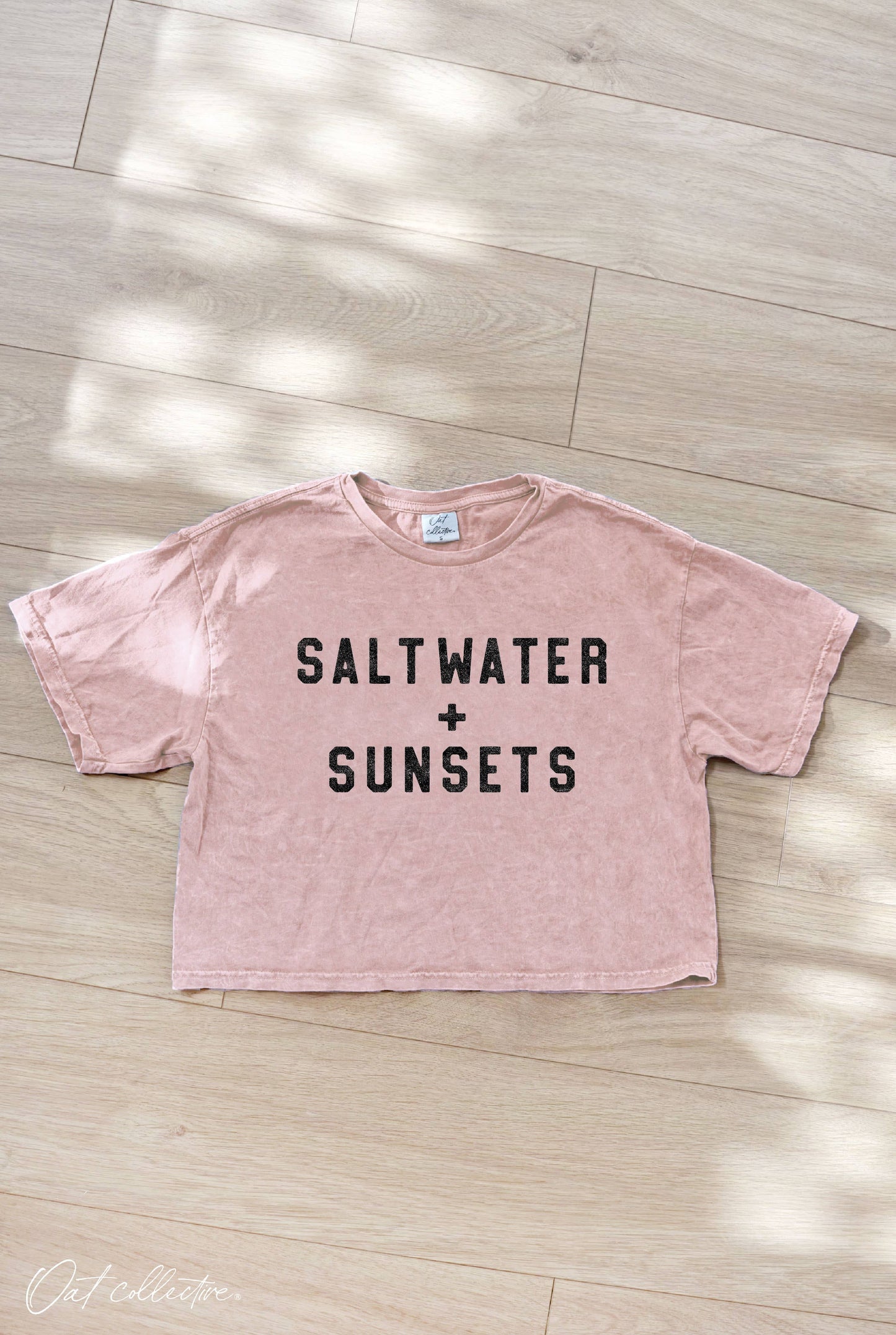 Saltwater and Sunsets Crop Tee
