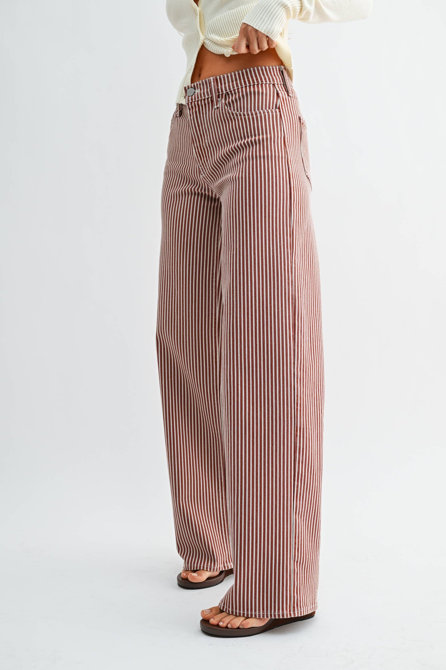 Spiced Brown Stripe Jean