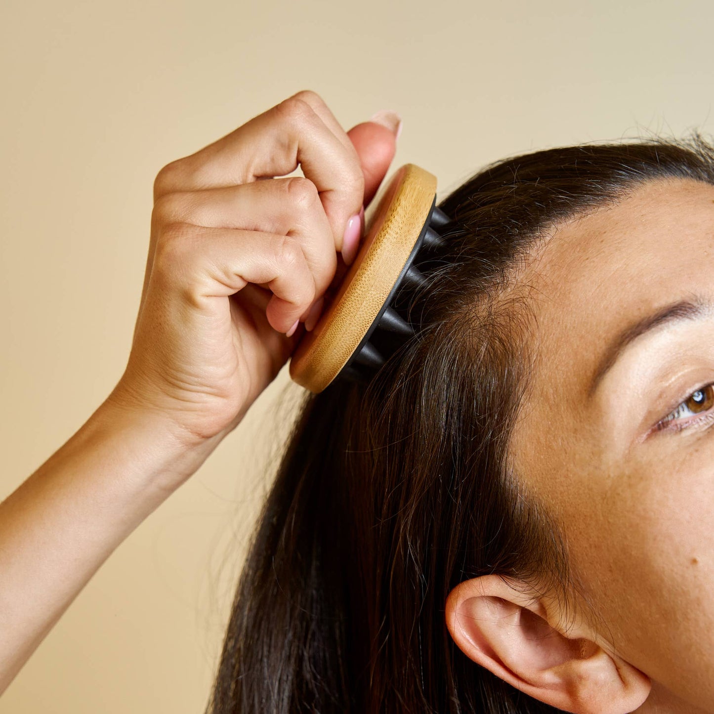 Bamboo + Silicone Scalp & Body Massager