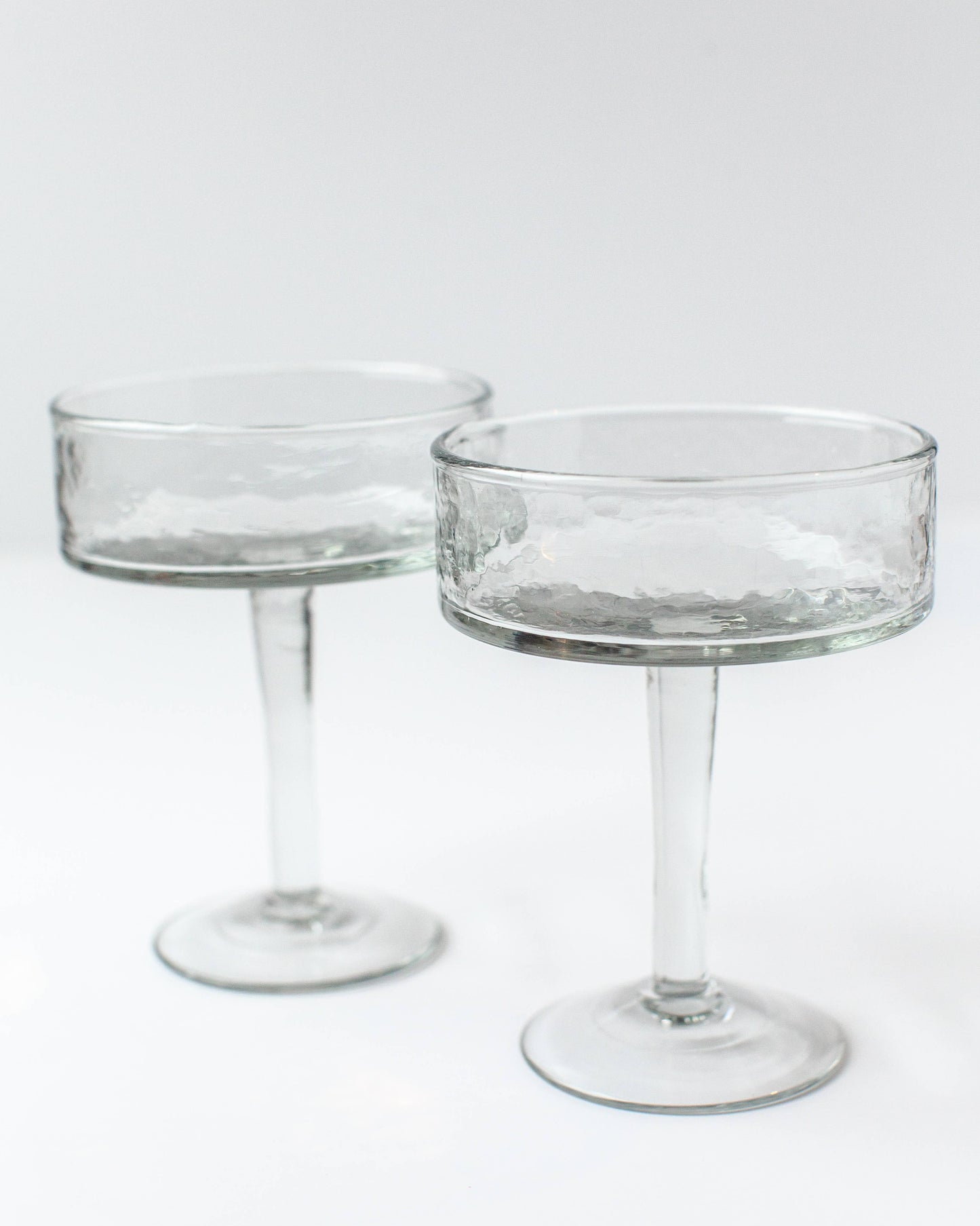 Handblown Cocktail Glass Pair