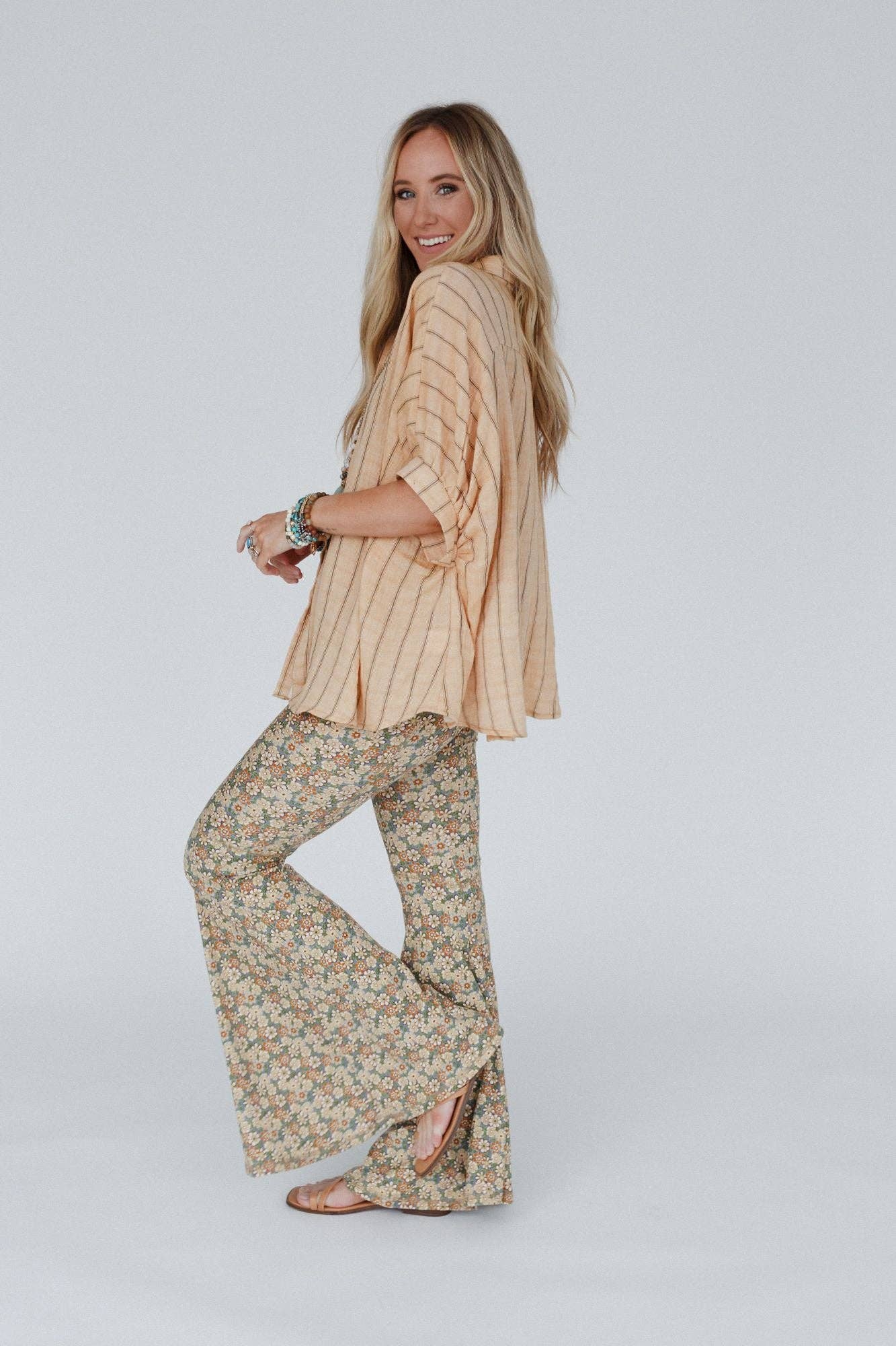 Dream in Flowers Flare Pants