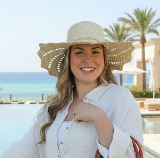 Sara 4.5" Brim Straw Sun Hats