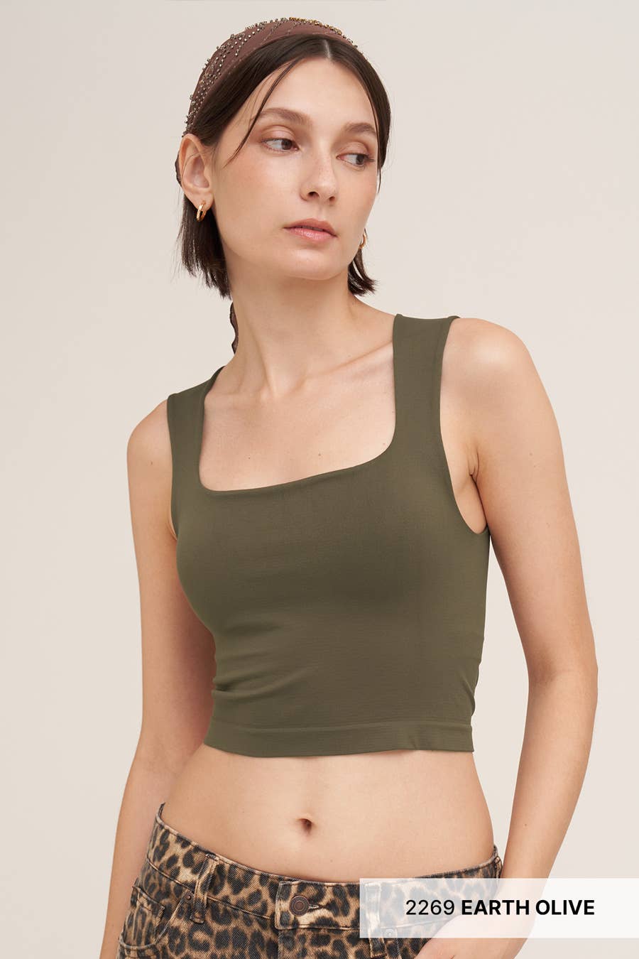 Square Neck Crop