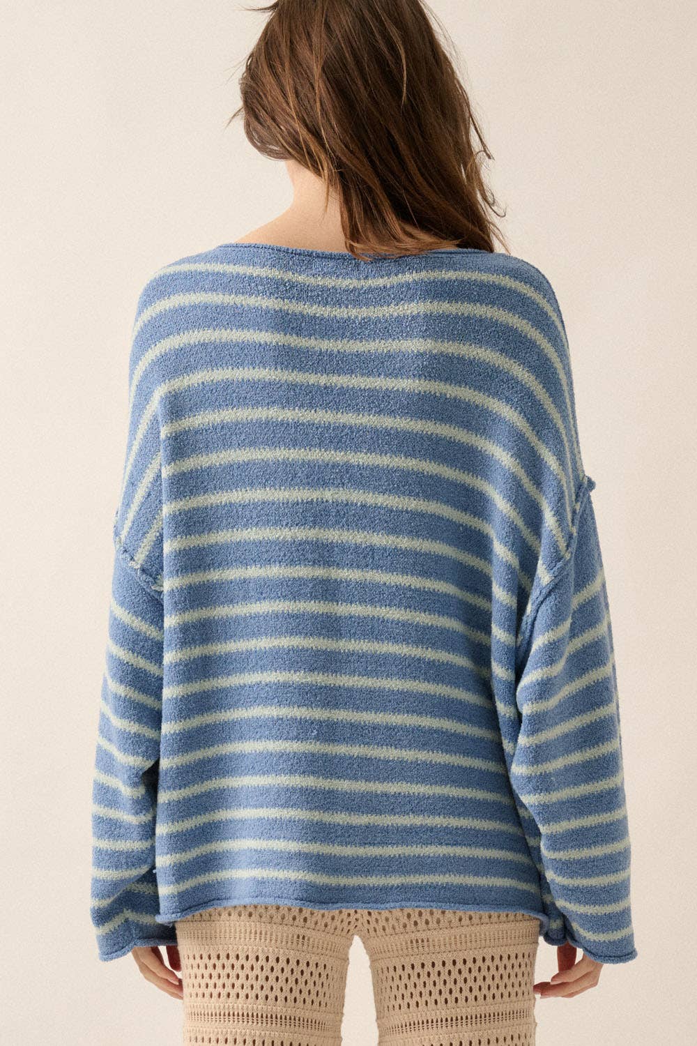 Striped Textured Sweater