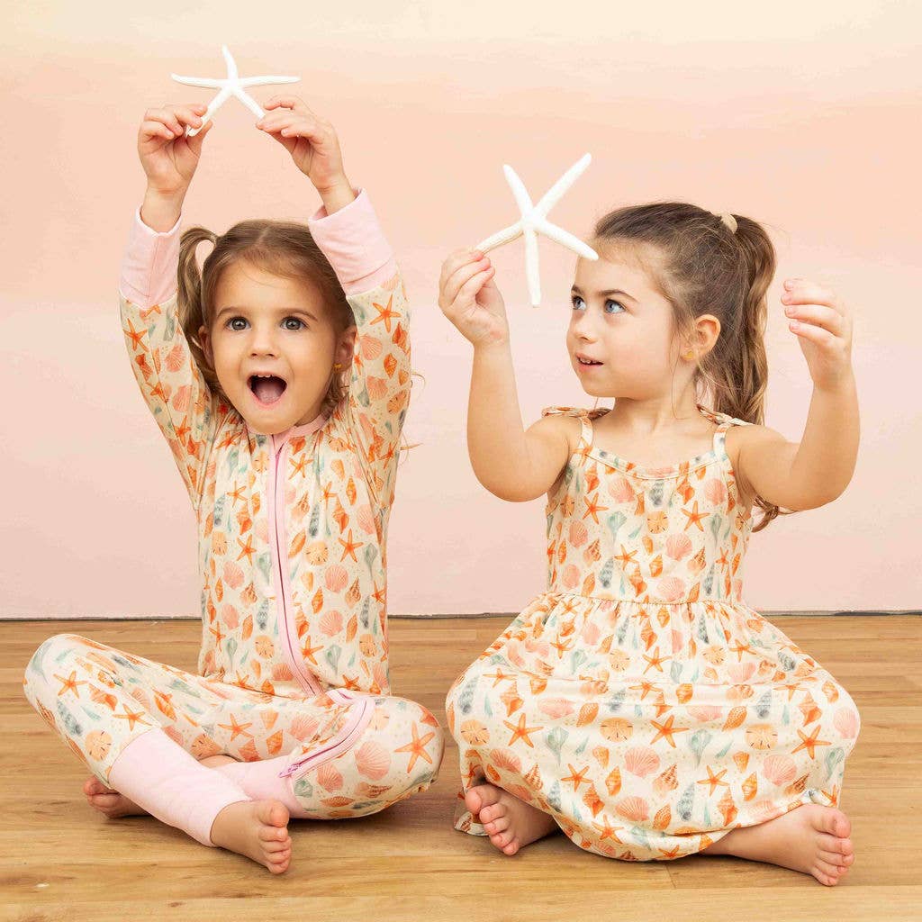 Sandy Seashells Beachy Convertible Pajamas