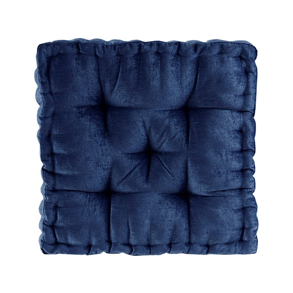 Square Floor Cushion, Navy Blue